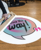Nekoosa 4mil White Walk-On Floor Graphic with Removable Adhesive 54"x150' Roll