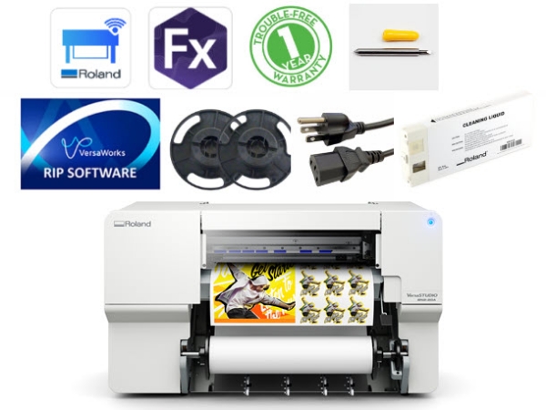 Roland VersaSTUDIO BN2-20A 20" Desktop Eco-Solvent CMYK Printer with Cutter