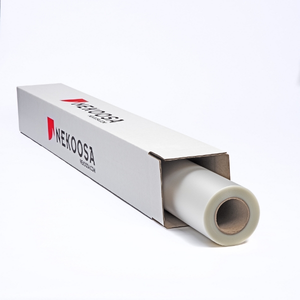 Nekoosa 5mil NextBond® Velvet Matte Polycarbonate Overlaminate with Permanent Adhesive 51"x150' Roll
