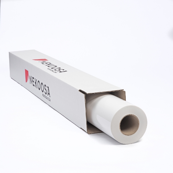 Nekoosa 4mil Sign-Ad Gloss Clear PVC-Free Polypropylene Calendered Vinyl with Low-Tack Removable Adhesive 54"x150' Roll