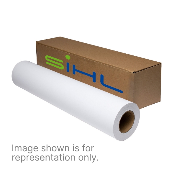 Sihl 3070 DMVLA5 Calendared Matte Coated Vinyl with Permanent Adhesive 24"x40' Roll 3" Core