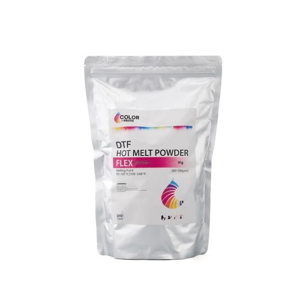 DTF Station Color Prime Flex DTF Powder White (1kg) for Direct to Film
