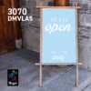 Sihl 3070 DMVLA5 Calendared Matte Coated Vinyl with Permanent Adhesive 42"x75' Roll 3" Core