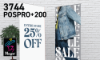 Sihl 3744 POSPRO+200 10.5 mil Matte Display Film 36"x100' Roll 3" Core