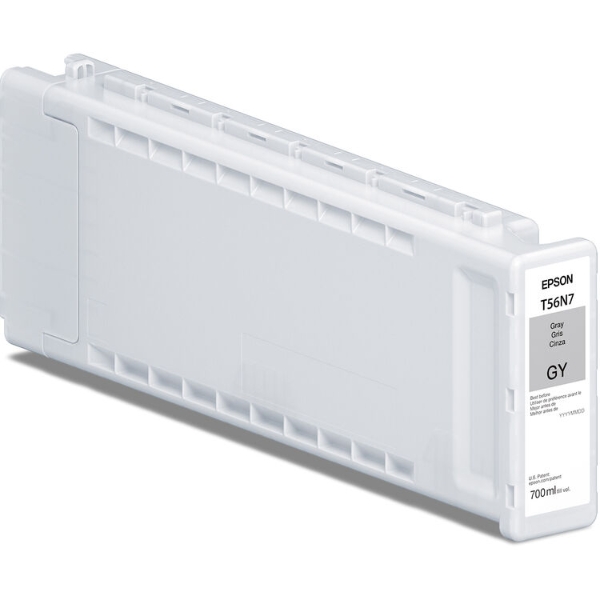 Epson UltraChrome PRO10 56N 700ml Gray Ink Cartridge for SureColor P7370, P9370 - T56N720
