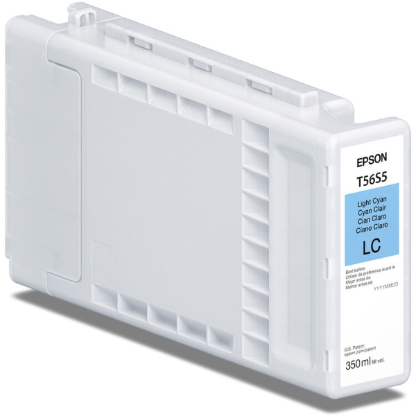 Epson UltraChrome PRO10 56S 350ml Light Cyan Ink Cartridge for SureColor P7370, P9370 - T56S520