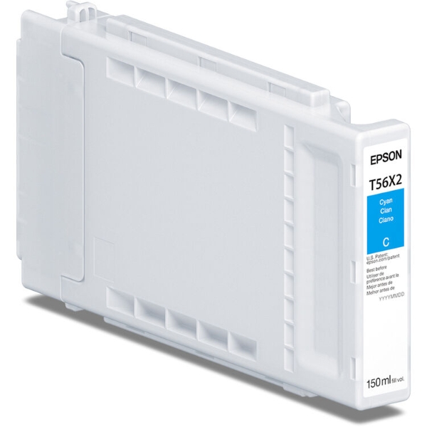 Epson UltraChrome PRO10 56X 150ml Cyan Ink Cartridge for SureColor P7370, P9370 - T56X220