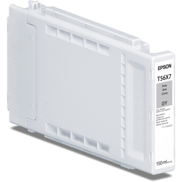 Epson UltraChrome PRO10 56X 150ml Gray Ink Cartridge for SureColor P7370, P9370 - T56X720