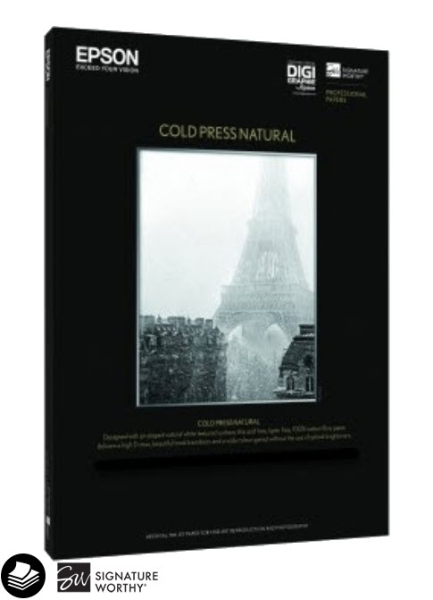 EPSON Cold Press Natural 340gsm 17"x22" 25 Sheets