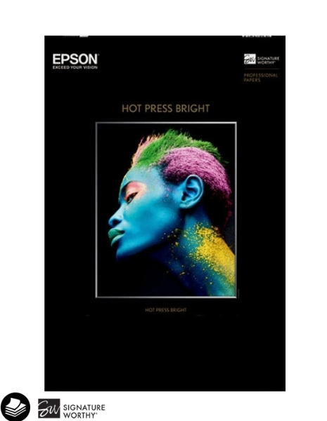 EPSON Hot Press Bright 330gsm 13"x19" - 25 Sheets