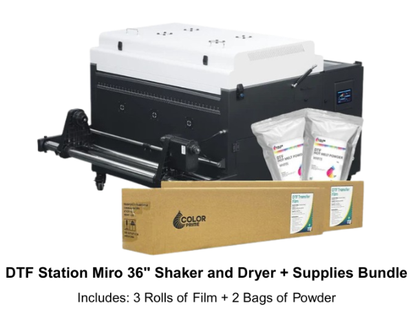 DTF Station Miro 36 DTF Powder Shaker and Dryer 110V Supply Bundle for Epson SureColor G6070