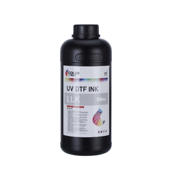 Color Prime UV DTF Ink - Light Light Black (500 ml) for Aries 124