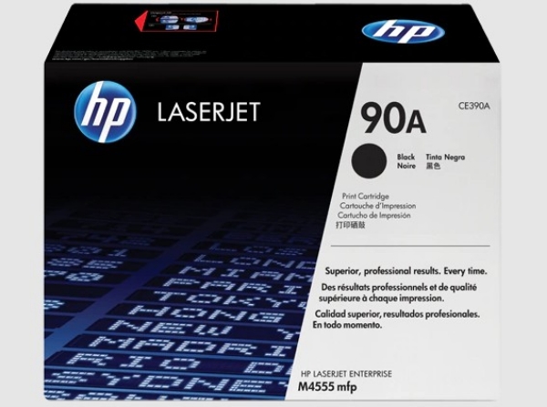 HP 90A Black Original LaserJet Toner Cartridge for M4555 mfp - CE390A