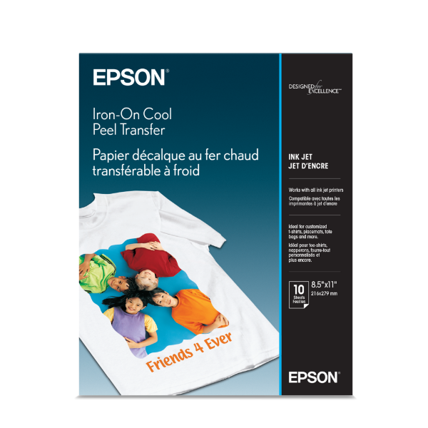 Epson Iron-On Transfer Paper 8.5"x11" - 10 Sheets
