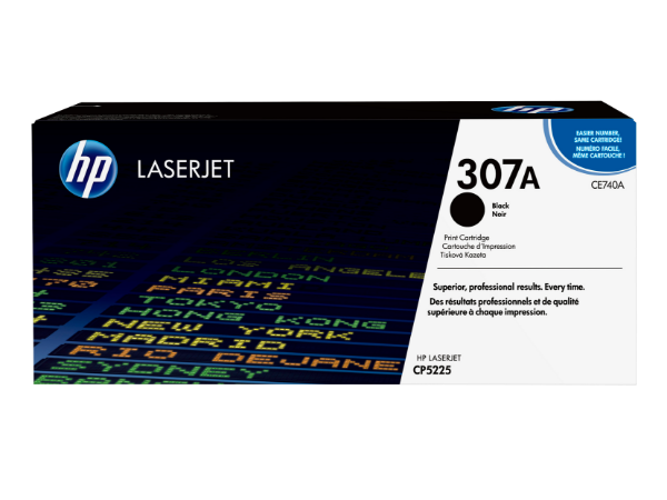 HP 307A Black Original LaserJet Toner Cartridge for CP5225 - CE740A