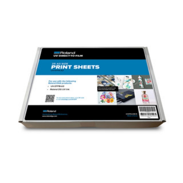 Roland UV-DTF A Print Sheets (25 x A3 Printing Sheets)