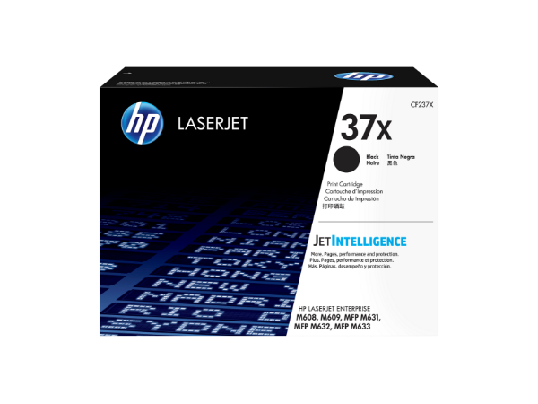 HP 37X High Yield Black Original LaserJet Toner Cartridge for M608, M609, MFP M631, MFP M632, MFP M633 - CF237X