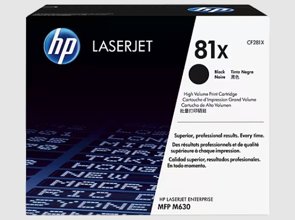 HP 81X High Yield Black Original LaserJet Toner Cartridge for MFP M630 - CF281X
