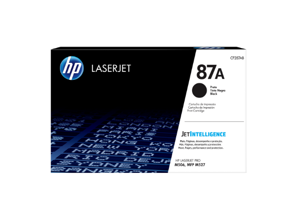HP 87A Black Original LaserJet Toner Cartridge for M506, MFP M527 - CF287A