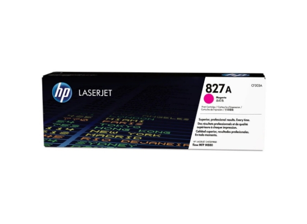 HP 827A Magenta Original LaserJet Toner Cartridge for LaserJet Enterprise flow MFP M880 - CF303A