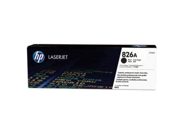 HP 826A Black Original LaserJet Toner Cartridge for LaserJet Enterprise M855 - CF310A