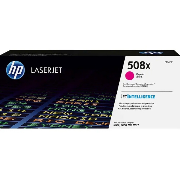 HP 508X High Yield Magenta Original LaserJet Toner Cartridge for M552, M553, MFP M577 - CF363X