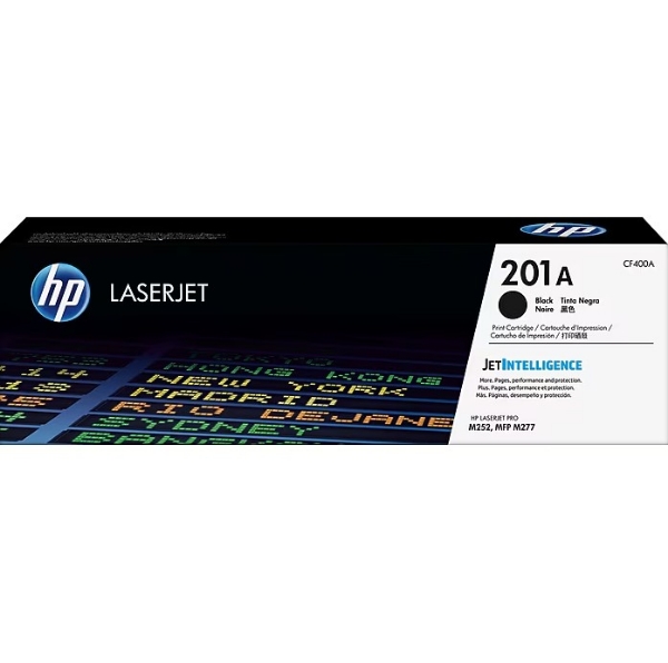 HP 201A Black Original LaserJet Toner Cartridge for M252, MFP M277 - CF400A