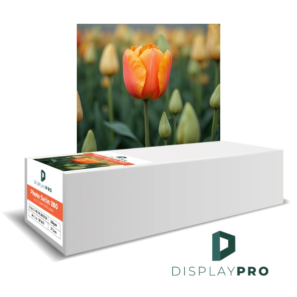 DisplayPRO Photo Satin 280 (ES, Solvent, UV, Latex) 60"x150' Roll 3" Core