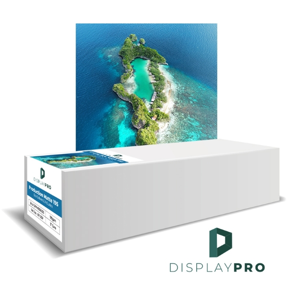 DisplayPRO Production Matte 195gsm (UV, Latex) 30"x250’ Roll 3" Core