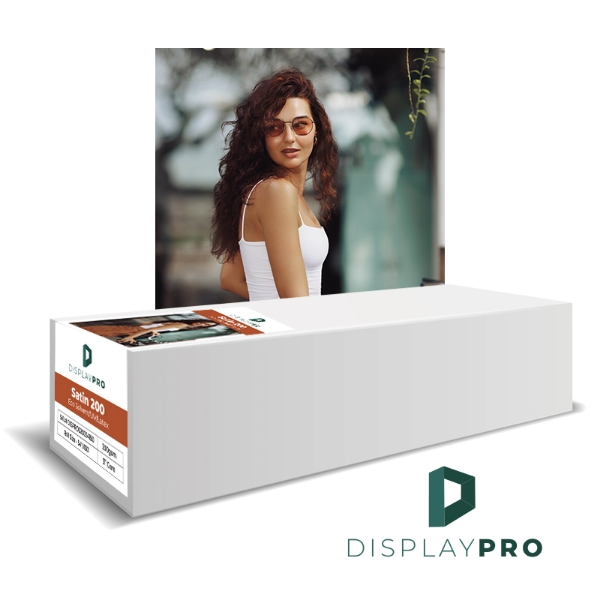 DisplayPRO Satin 200 (ES, Solvent, UV, Latex) 60"x150' Roll 3" Core