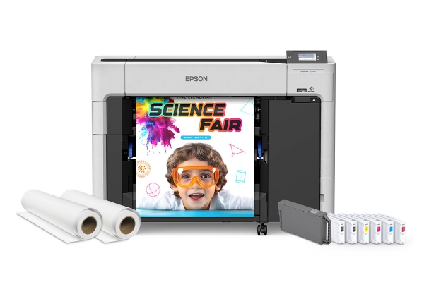 Epson SureColor T3770E 24" Large Format Single Roll CAD/Technical Printer - Education Edition Bundle