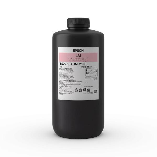 Epson UltraChrome T52C Light Magenta UV Ink 1L Bottle for SureColor V4000