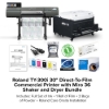 Roland TY-300i 30" Direct-To-Film Commercial Printer with Miro 36 Shaker and Dryer Bundle