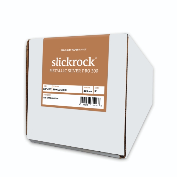 Moab Slickrock Metallic Silver Pro 300gsm 60"x100' Roll
