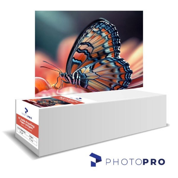 PhotoPRO RC Satin Proofing Paper 245gsm GRACoL 2013 / FOGRA51 17"x131' Roll, 3" Core