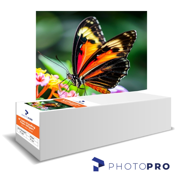 PhotoPRO RC Satin Proofing Paper 200gsm GRACoL 2006 / FOGRA39 24"x150' Roll, 3" Core