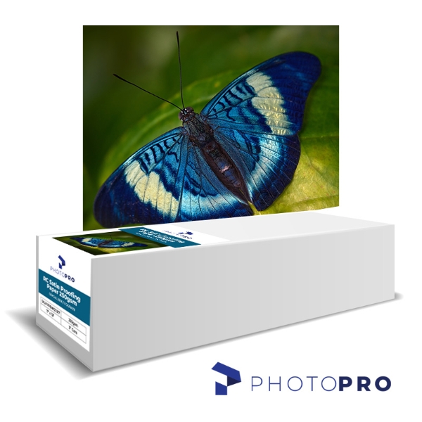 PhotoPRO RC Satin Proofing Paper 250gsm GRACoL 2006 / FOGRA39 24"x131' Roll, 3" Core