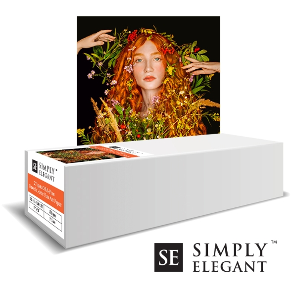 Simply Elegant 270gsm OBA-free Smooth Matte Fine Art Paper 36"x50' Roll