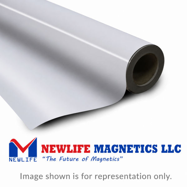 New Life Magnetics Print-Mag PET Ultra Wide Matte White Printable Magnet for Sol/ UV / Latex (14mil) 60"x100' Roll