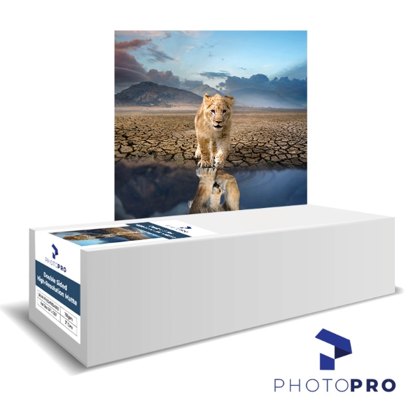 PhotoPRO Double Sided High-Resolution Matte Coated Inkjet Paper 105gsm 42"x300' Roll