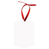 Unisub Aluminum Angled Gift Tag Ornaments 2-Sided 4”x2.75" (0.045" thick) - 50 pieces