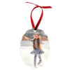 Unisub Aluminum Scalloped Oval Gift Tag Ornaments 2-Sided 4”x3" (0.045" thick) - 50 pieces