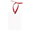 Unisub Aluminum Wavy Rectangle Gift Tag Ornaments 2-Sided 4”x2.83" (0.045" thick) - 50 pieces