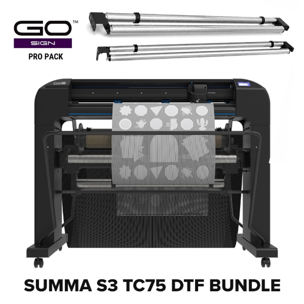 Summa S Class 3 TC75 30" Tangential Knife Vinyl Cutter DTF Bundle