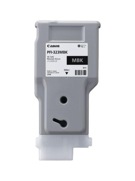 Canon PFI-323MBK Matte Black Ink 300ml for TM-510, TM-510M, TM-610, TM-610M, TM-615, TX-1300